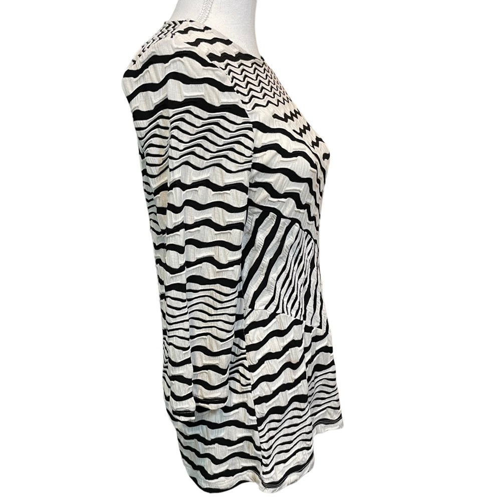 Investments Petites ¾ Sleeve Tunic Top.  Size PS - Picture 2 of 9